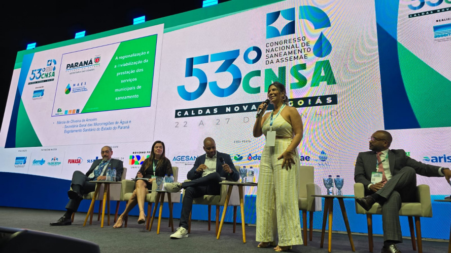 O 53º Congresso Nacional de Saneamento da ASSEMAE, em Caldas Novas, tem representantes do Paranacidade e SECID