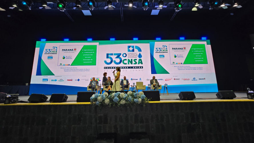 O 53º Congresso Nacional de Saneamento da ASSEMAE, em Caldas Novas, tem representantes do Paranacidade e SECID