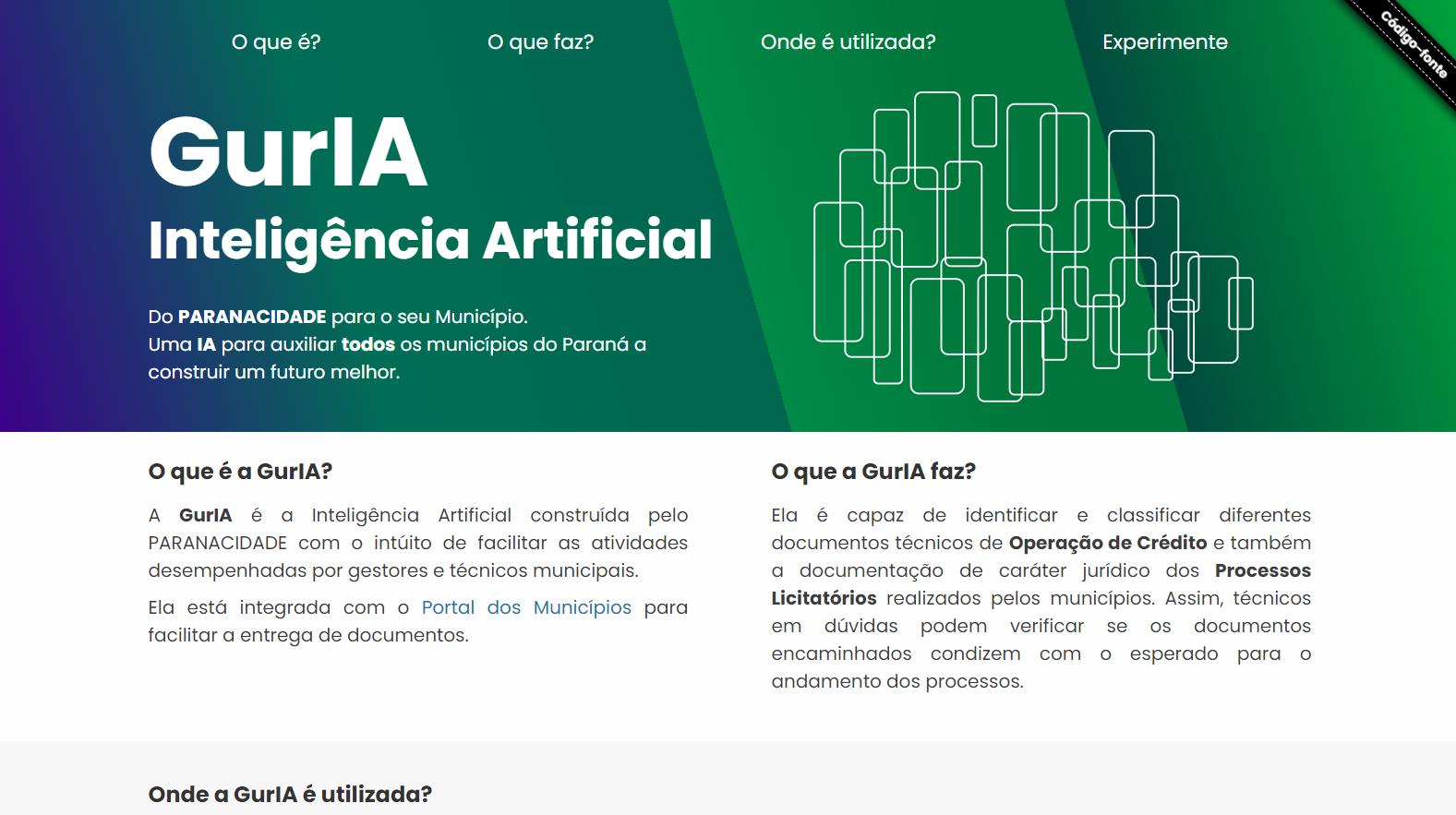 Paranacidade usa Inteligência Artificial ao Desenvolvimento Urbano dos 399 Municípios do PR