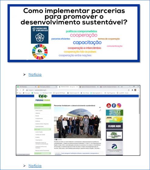 PARANACIDADE reafirma adesão ao Pacto Global das Nações Unidas