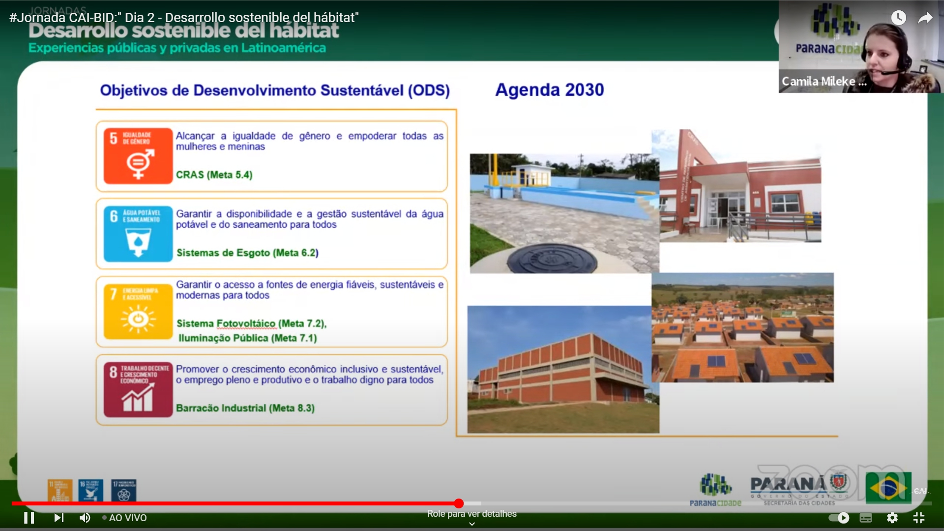 Ação do Governo do Paraná de apoio ao Desenvolvimento Urbano é apresentado em Encontro na Argentina