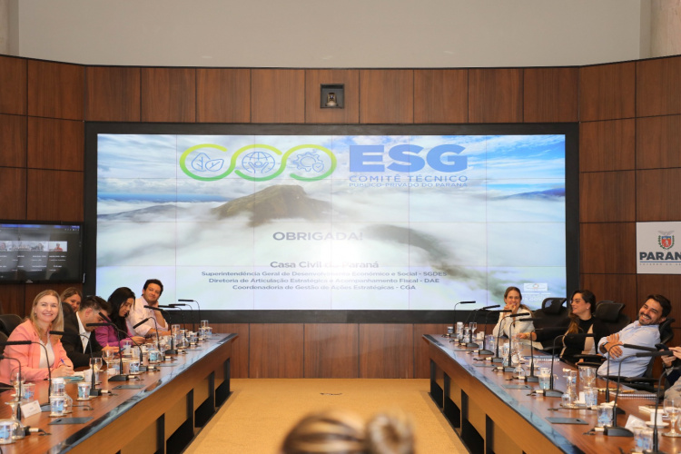 Reunião do Comitê Técnico Público-Privado de ESG no Paraná promove alinhamento de ações