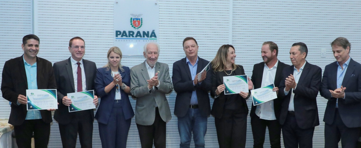 Municípios do Paraná recebem Certificados pelo Melhor Desempenho em seus Projetos