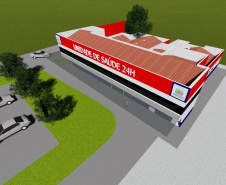 Governadora Cida Borghetti visita a Unidade de Saúde de Campo Magro e durante encontro com o prefeito César Casagrande, vereadores e lideranças locais, conhece o projeto de revitalização da Avenida Norte Sul.Campo Magro, 07/06/2018.Foto: Divulgação Prefeitura Municipal