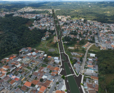 Governadora Cida Borghetti visita a Unidade de Saúde de Campo Magro e durante encontro com o prefeito César Casagrande, vereadores e lideranças locais, conhece o projeto de revitalização da Avenida Norte Sul.Campo Magro, 07/06/2018.Foto: Divulgação Prefeitura Municipal