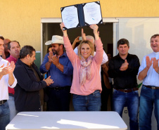 Governadora Cida Borghetti, em Doutor Ulysses, no Vale do Ribeira, assina convênios e anuncia obras de infraestrutura para o município.Doutor Ulysses, 24/06/2018.Foto: José Fernando Ogura/ANPr