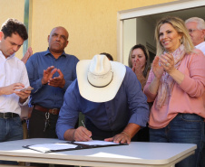 Governadora Cida Borghetti, em Doutor Ulysses, no Vale do Ribeira, assina convênios e anuncia obras de infraestrutura para o município.Doutor Ulysses, 24/06/2018.Foto: José Fernando Ogura/ANPr
