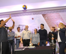 A governadora Cida Borghetti esteve em Ponta Grossa, nos Campos Gerais, onde firmou convênios para investimentos nos municípios da região