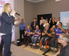 A governadora Cida Borghetti esteve em Ponta Grossa, nos Campos Gerais, onde firmou convênios para investimentos nos municípios da região