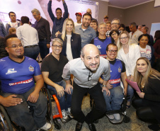 A governadora Cida Borghetti esteve em Ponta Grossa, nos Campos Gerais, onde firmou convênios para investimentos nos municípios da região