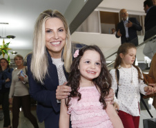 A governadora Cida Borghetti esteve em Ponta Grossa, nos Campos Gerais, onde firmou convênios para investimentos nos municípios da região