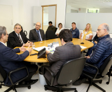 Secretário estadual do Desenvolvimento Urbano, Silvio Barros recebe técnicos do Ministério das Cidades.  Curitiba, 06/11/2018  -  Foto: Jaelson Lucas/ANPr