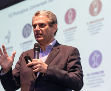 Encontro Paranaense de Gestores Municipais, em Foz do Iguaçu. O secretário estadual do Desenvolvimento Urbano, Silvio Barros, fez palestra sobre O Pacto Global da ONU e o Futuro dos Municípios.   -  Foz do Iguaçu, 07/12/2018  0  Foto: Rogério Machado / SECS