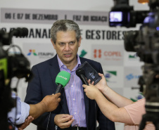 Encontro Paranaense de Gestores Municipais, em Foz do Iguaçu. O secretário estadual do Desenvolvimento Urbano, Silvio Barros, fez palestra sobre O Pacto Global da ONU e o Futuro dos Municípios.   -  Foz do Iguaçu, 07/12/2018  0  Foto: Rogério Machado / SECS