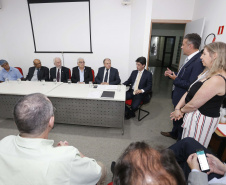 Posse do Conselho de Administração do Serviço Social Autônomo Paranacidade. Tomaram posse os secretários João Carlos Ortega, secretário do Desenvolvimento Urbano; René de Oliveira Garcia Júnior, secretário da Fazenda e Valdemar Bernardo Jorge, secretário do Planejamento. A solenidae contou com a presença do vice governador Darcia Piana.  ? Curitiba, 02/01/2019  -  Foto: Arnaldo Alves/ANPr