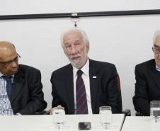 Posse do Conselho de Administração do Serviço Social Autônomo Paranacidade. Tomaram posse os secretários João Carlos Ortega (foto), secretário do Desenvolvimento Urbano; René de Oliveira Garcia Júnior, secretário da Fazenda e Valdemar Bernardo Jorge, secretário do Planejamento.  ? Curitiba, 02/01/2019  -  Foto: Arnaldo Alves/ANPr