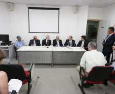 Posse do Conselho de Administração do Serviço Social Autônomo Paranacidade. Tomaram posse os secretários João Carlos Ortega, secretário do Desenvolvimento Urbano; René de Oliveira Garcia Júnior, secretário da Fazenda e Valdemar Bernardo Jorge, secretário do Planejamento. A solenidae contou com a presença do vice governador Darcia Piana.  ? Curitiba, 02/01/2019  -  Foto: Arnaldo Alves/ANPr