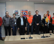 Ortega visita a Coordenadoria Estadual de Proteção e Defesa Civil do Paraná e elogia o trabalho