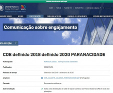 Paranacidade renova compromissos com o Pacto Global