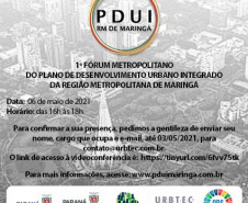 Maringá e Londrina realizam PDUIs sobre suas Cidades e Regiões Metropolitanas