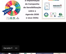 Reunião virtual no Paranacidade para ampliar sensibilização aos ODSs