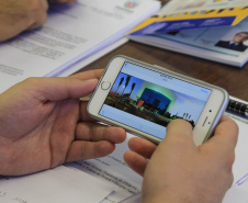 Edgar Bueno traz demandas e convite a Ratinho Junior para a inauguração do Teatro Municipal de Cascavel, no próximo dia 10