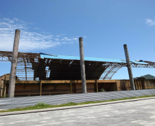 O ginásio de esporte Vicente Gurski, mais conhecido como ?Cascatão?, será totalmente reformado. Matinhos, 05.11.2013 - Foto Jonas Oiveira/ANPr