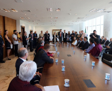 A governadora Cida Borghetti durante assinatura de convênios para municipios. - Curitiba/Pr, 24.04.2018 - Foto Jonas Oliveira/Governadoria