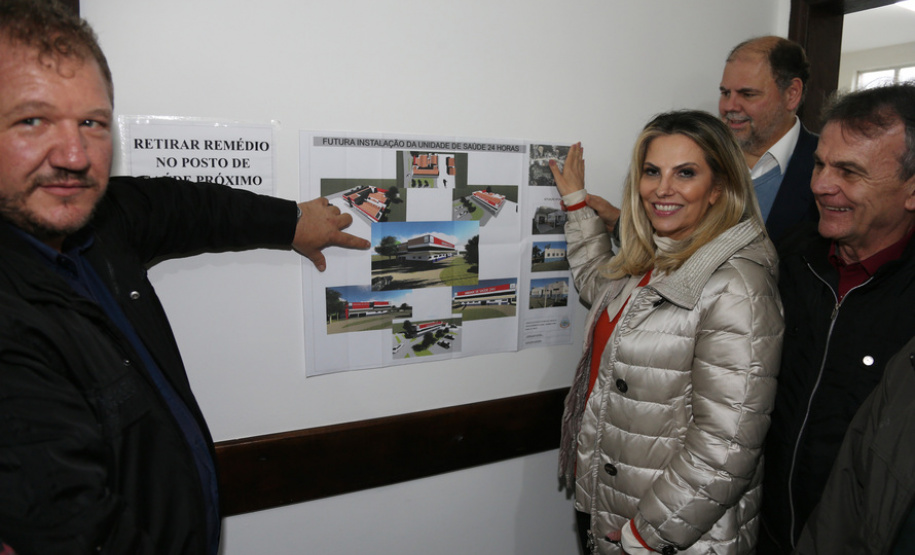 Governadora Cida Borghetti visita a Unidade de Saúde de Campo Magro e durante encontro com o prefeito César Casagrande, vereadores e lideranças locais, conhece o projeto de revitalização da Avenida Norte Sul.Campo Magro, 07/06/2018.Foto: Orlando Kissner/ANPr