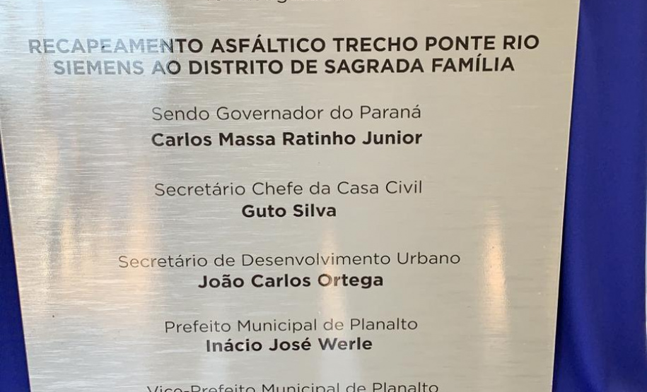 Ortega inaugura obras, pela SEDU, em Planalto