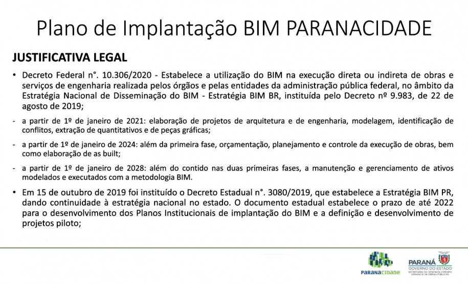 Paranacidade fortalece a adoção da tecnologia BIM para obras públicas