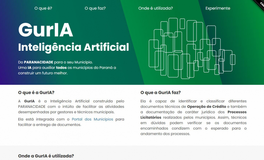 Paranacidade usa Inteligência Artificial ao Desenvolvimento Urbano dos 399 Municípios do PR