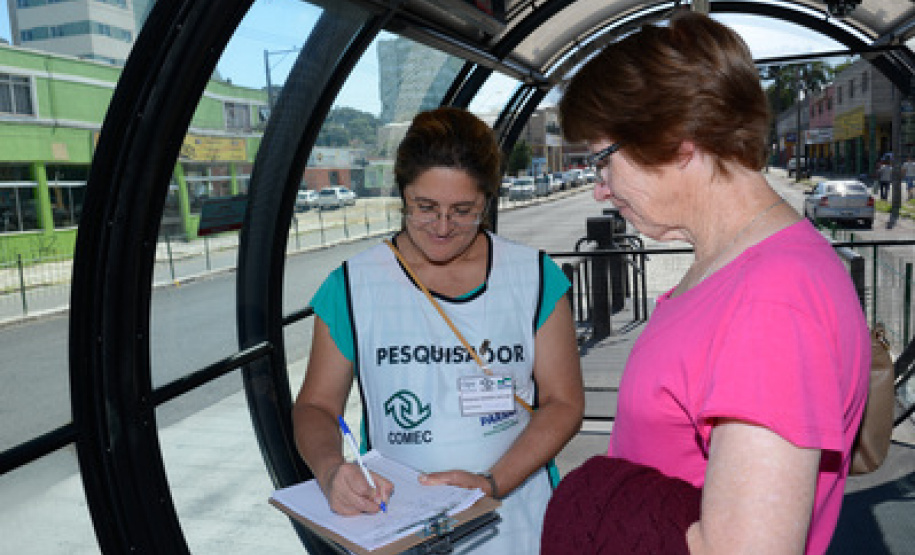 População recebe bem a pesquisa sobre origem e destino de passageiros, no transporte coletivo, diz coordenadora Vera Beznos da FIPE /USP