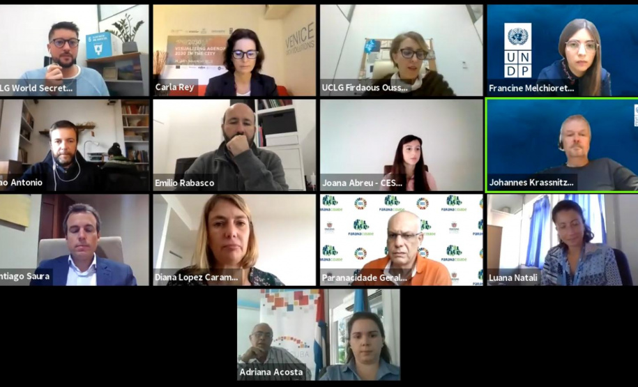 Trabalho da SEDU/PARANACIDADE é apresentado em evento internacional sobre Agenda 2030