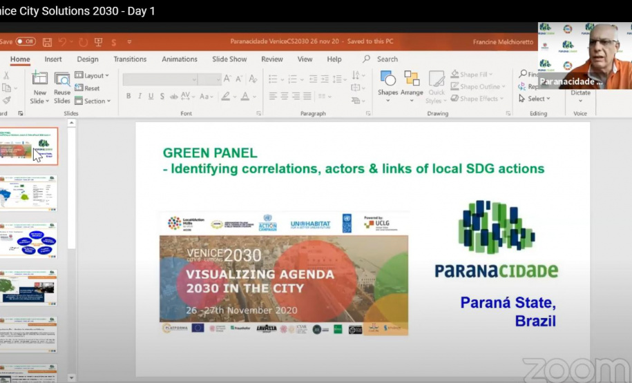 Trabalho da SEDU/PARANACIDADE é apresentado em evento internacional sobre Agenda 2030