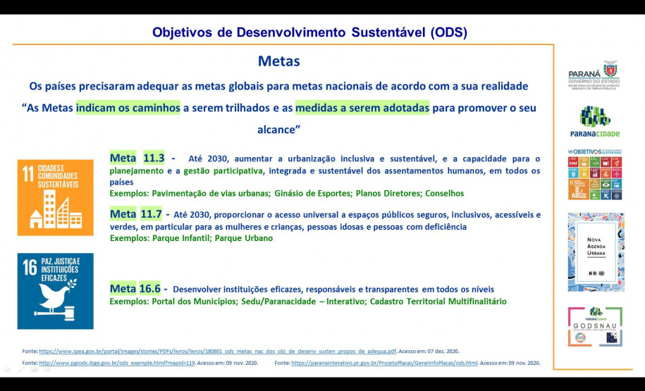 Paranacidade faz encontros para identificar relação entre ações e os ODSs