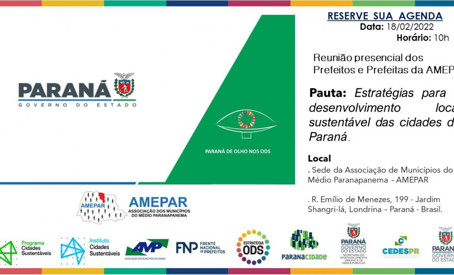 Evento sobre Estratégia para o Desenvolvimento Local Sustentável chega à Região da AMEPAR