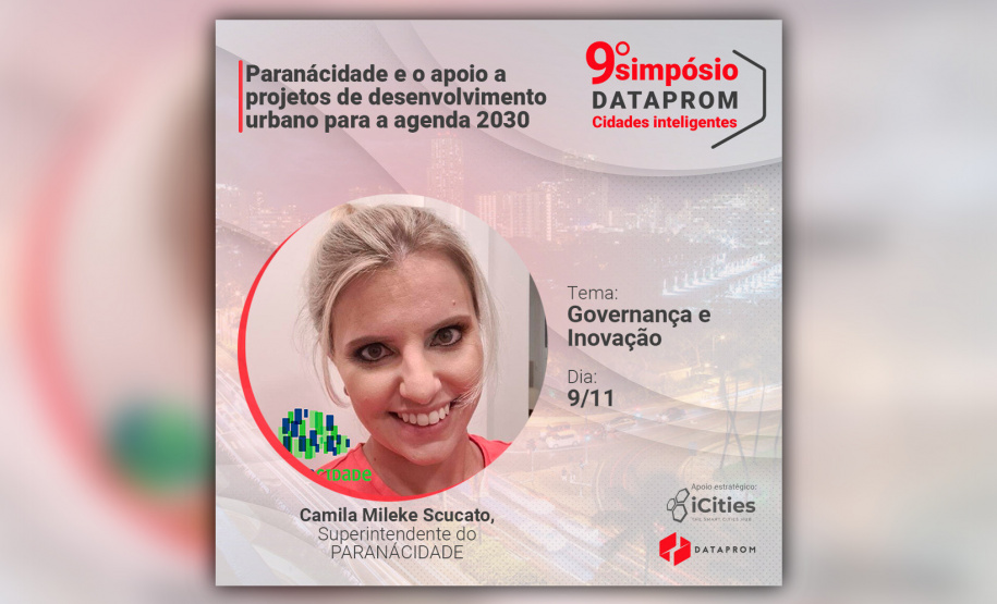 Camila Scucato será uma das palestrantes no 9º Simpósio DATAPROM