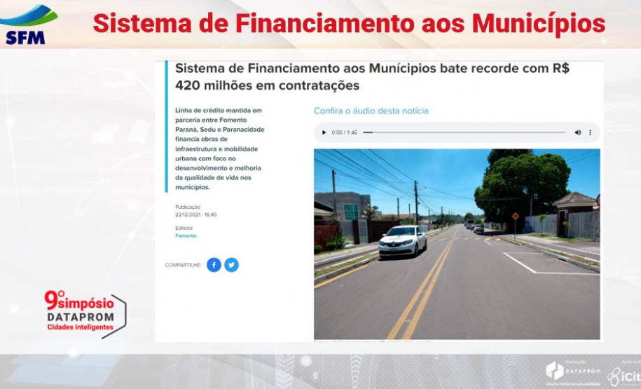 Superintendente executiva do Paranacidade destaca ferramentas e Projetos que melhoram a gestão pública, no 9º Seminário do DATAPROM