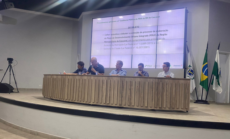 PDUI da Região Metropolitana de Cascavel avança, de maneira mais positiva, para a última Audiência Pública