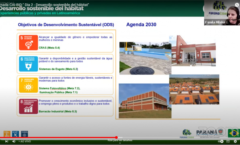 Ação do Governo do Paraná de apoio ao Desenvolvimento Urbano é apresentado em Encontro na Argentina