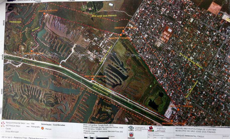 Projeto do Parque Ambiental Itaqui em São José dos Pinhais Projeto do Parque Ambiental Itaqui em São José dos Pinhais.Curitiba, 20/04/2015Foto: Orlando Kissner / ANPr