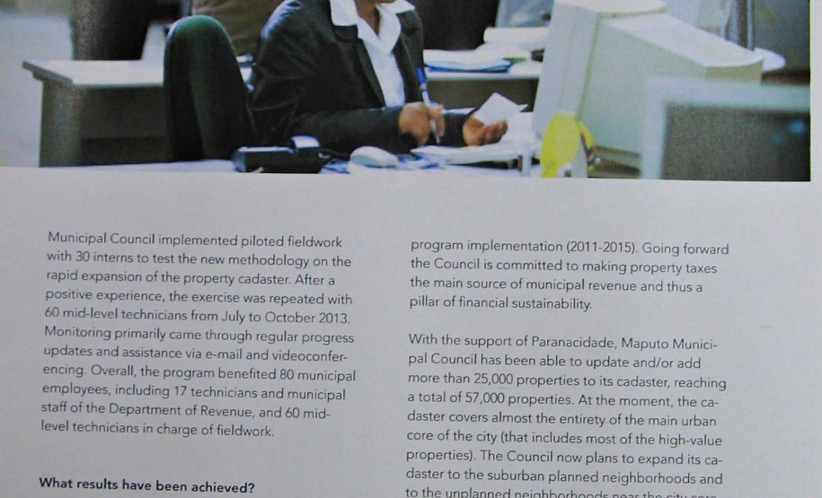 Cooperação Técnica entre SEDU/Paranacidade e Moçambique recebe referência internacional em Revista sobre Boas Práticas