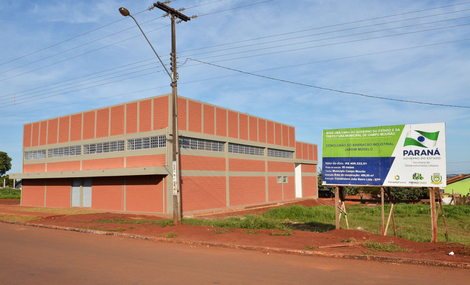 Projeto de Barracões Industriais, gerenciado pela Secretaria do Desenvolvimento Urbano, em parceria com a Fomento Paraná. .Foto: Divulgação SEDU
