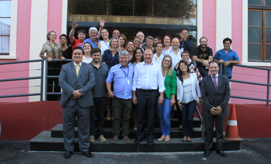 Ortega e Tasso se despedem dos servidores da SEDU e Paranacidade