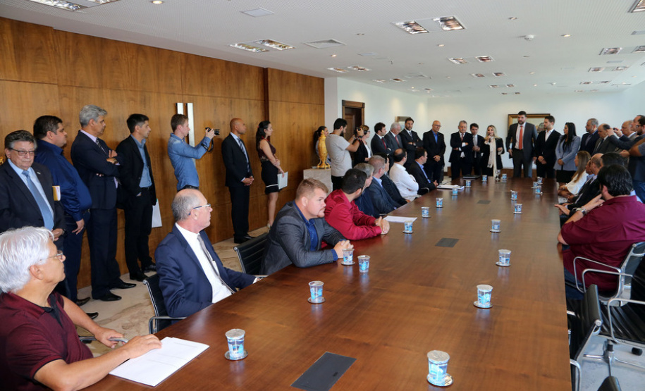 A governadora Cida Borghetti durante assinatura de convênios para municipios. - Curitiba/Pr, 24.04.2018 - Foto Jonas Oliveira/Governadoria