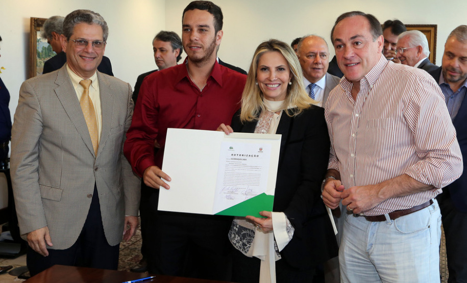 A governadora Cida Borghetti durante assinatura de convênios para municipios. - Curitiba/Pr, 24.04.2018 - Foto Jonas Oliveira/Governadoria