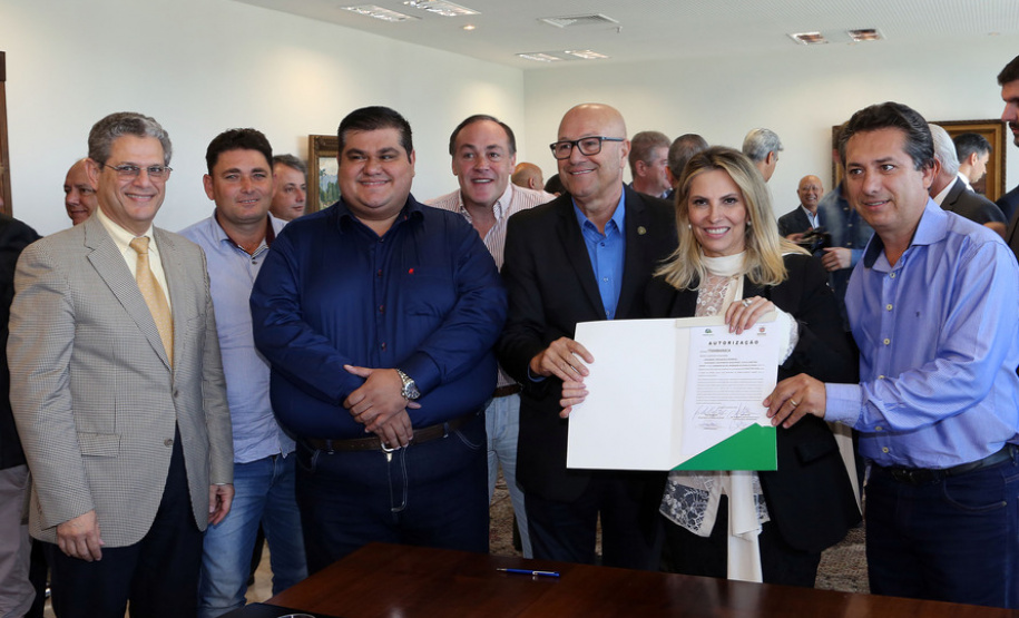 A governadora Cida Borghetti durante assinatura de convênios para municipios. - Curitiba/Pr, 24.04.2018 - Foto Jonas Oliveira/Governadoria