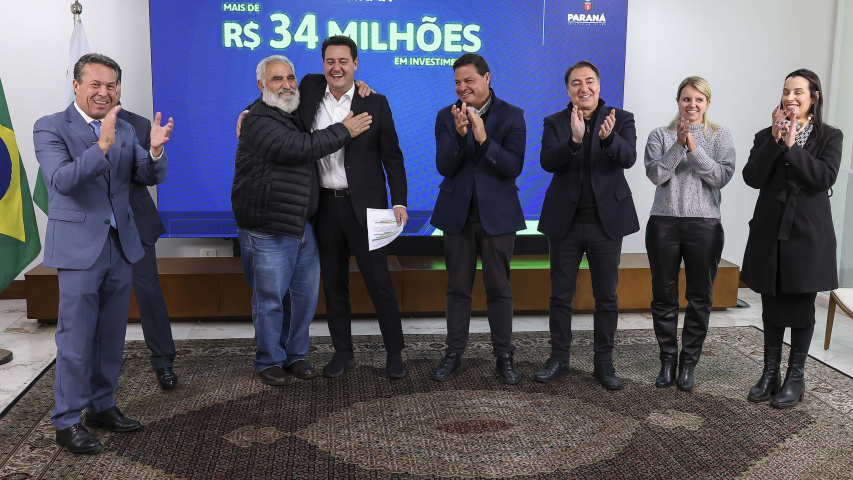 Ratinho Junior anuncia R$ 221 milhões em obras e investimentos para nove Cidades