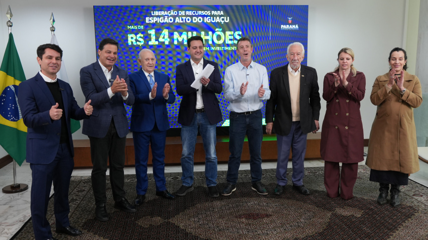 Ratinho Junior confirma R$ 363 milhões para 10 Cidades em sete Regiões do Estado